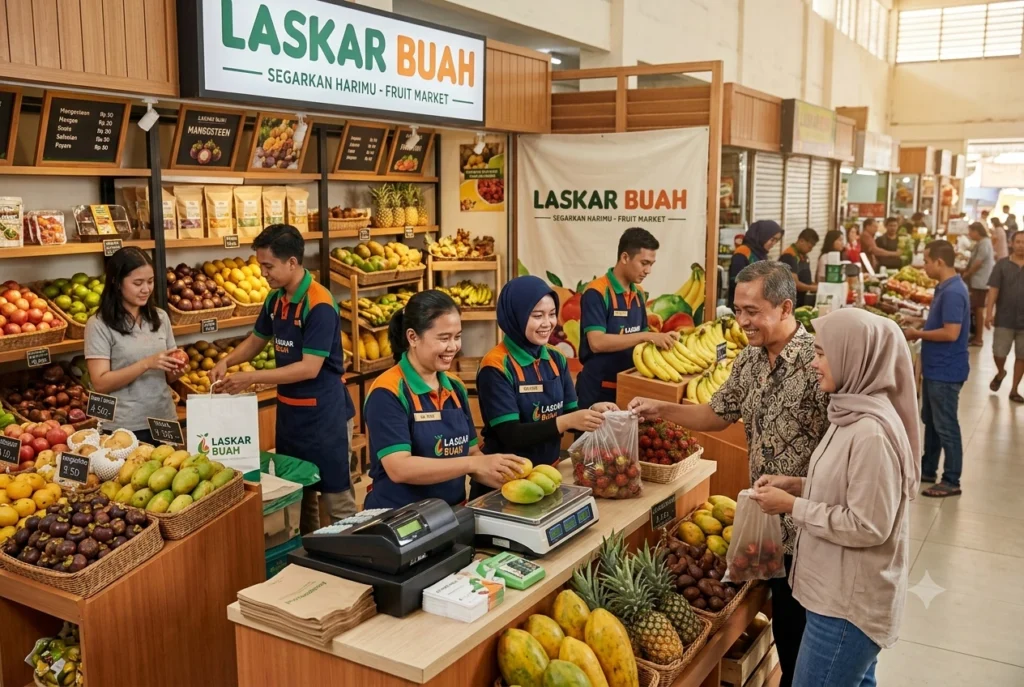 Gaji Laskar Buah dari Crew, Kasir, Gudang hingga Kepala Toko