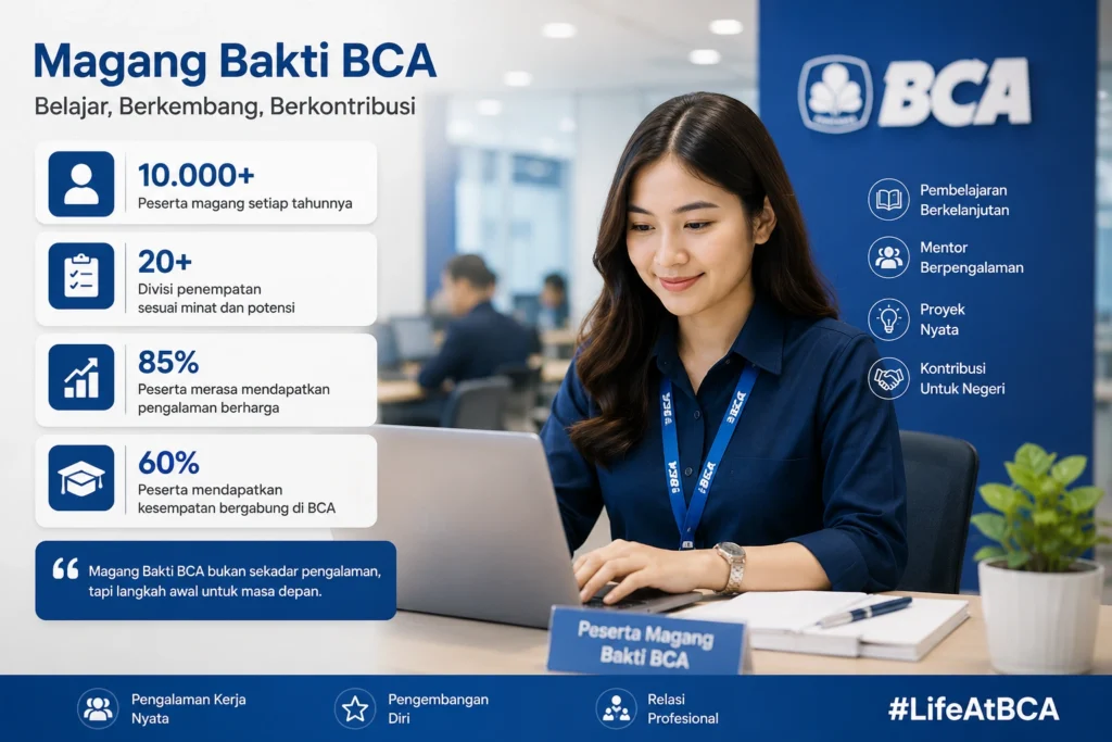 Gaji Magang Bakti BCA Lulusan SMA dan S1 dan Syaratnya