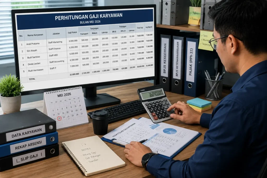 Cara Menghitung Gaji Karyawan Bulanan, Harian, Per Jam, Prorata hingga Lembur