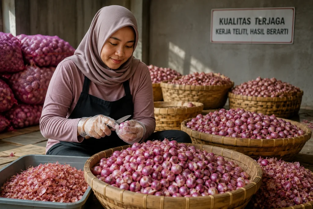 Gaji Pengupas Bawang Disebut Rp700 Ribu, Pernyataan Prabowo Ramai Dibahas di Media Sosial